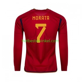 Spanje MORATA 7 Voetbalshirts Thuis WK 2022 - LS